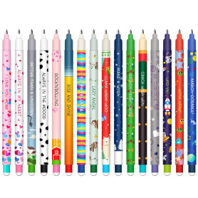 VyxStelyndric Lot de stylos gel-effaçables - Noël Erasable Ink Pens avec encre effaçable thermosensible, une variété de couleurs