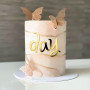 IBXWMNG 54pcs lettres de l'alphabet en acrylique doré pour décoration de gâteau,Chiffres de lettres minuscules de A à Z pour Mar