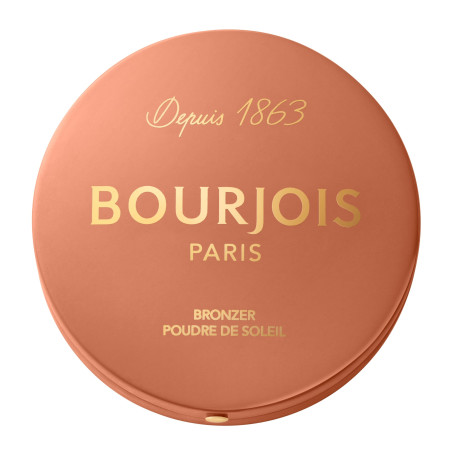 Bourjois Maxi Boîte Ronde Poudre de Soleil, 002 Medium, Fini mat doux, Formule Vegan, Poudre bronzante facile à estomper, Pour u