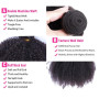 Tissage Naturel Cheveux Humain Afro Kinky Curly Human Hair Bunldes 4B 4C Meche Bresilienne Vierge Remy Cheveux Humains Tissage B