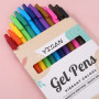 YISAN Stylo à bille Gel Rétractable Multicolore,12 couleurs,71044
