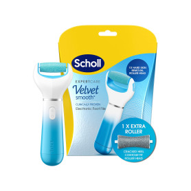 Scholl Velvet Smooth Râpe de pied électrique avec recharge exfoliante