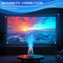 Projecteur Video Mini Videoprojecteur 4k Retroprojecteur Android 11 WiFi 6/BT 5.4 1080P Full HD Supporté pour TÉLÉPhone PC Lap S