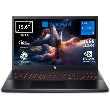 ACER Nitro V 15 ANV15-51-1234 | PC Portable Gamer 15.6" FHD (1920x1080) 165Hz | Intel Core i7-13620H | NVIDIA GeForce RTX 5050 |