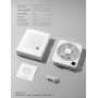 ILLUMYN Ventilateur de bureau rechargeable, portable, ultra silencieux, avec flux d'air puissant pour bureau, chambre à coucher,