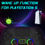 Subsonic – Manette pour PS5 sans fil avec palettes et Leds programmables fonction vibration et tactile – Manette PS5 Verte