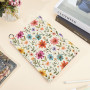 craspire Couverture de Livre Extensible à Fleurs Feuille Florale Lavable et Réutilisable Grand Tissu en Nylon Protection de Livr