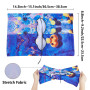 craspire Couverture de Livre Extensible à Fleurs Feuille Florale Lavable et Réutilisable Grand Tissu en Nylon Protection de Livr