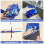 craspire Couverture de Livre Extensible à Fleurs Feuille Florale Lavable et Réutilisable Grand Tissu en Nylon Protection de Livr
