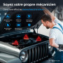 TOPDON Topscan lecteur de code OBD2 Bluetooth sans fil avec test actif, 8 réinitialisations, outil de diagnostic de voiture pour