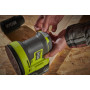 RYOBI - Ponceuse Excentrique 18 V ONE+ 125 mm + 3 Abrasifs pour Retirer Peinture, Vernis et Poncer les Petites Surfaces - Idéale