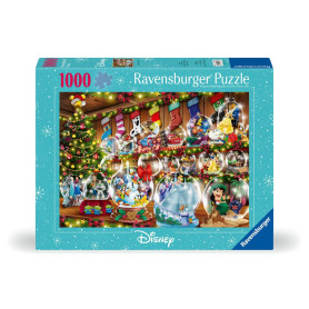 Ravensburger - Puzzle 1000 pièces - Boules à Neige Disney - Adultes et Enfants dès 14 Ans - Puzzle de qualité supérieure - Noël 