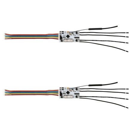 Shelly Plus Uni - Lot de 2 modules intelligents contrôlés par Wi-Fi et Bluetooth avec contacts libres de potentiel - Automatisat