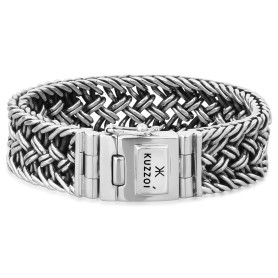 kuzzoi 335104 Bracelet pour homme en argent Sterling poinçon 925 massif, largeur 20 mm