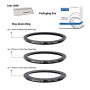 Lot de 3 bagues d'adaptation (95 mm) pour filtre d'objectif, bague Step Down compatible avec toutes les marques de 95 mm UV ND C