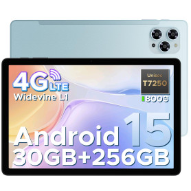 DOOGEE Tab G6 Tablette avec Carte Sim, Tablette Android 15, Octa-Core T7250, Tablette 11 Pouces 90Hz, 30GB +256GB/TF 2TB, Double