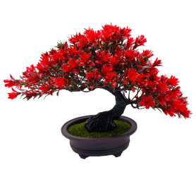 Fycooler Bonsaï Artificiel Réaliste - Genévrier Japonais - Arbres Artificiels Décoratifs en Pot pour la Maison,Le Bureau,la Bibl