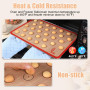 SUPER KITCHEN Tapis de Cuisson,Tapis de Four en Silicone pour Le Biscuit et Macaron -Trois pièces/Ensemble Doublures de plateux 