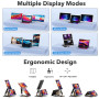 Kwumsy Écran Portable-15.6" Triple Moniteur Pour Ordinateur Portable, FHD 1080P Moniteur Portable Convient À Toutes Les Tailles 