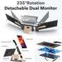 Kwumsy Écran Portable-15.6" Triple Moniteur Pour Ordinateur Portable, FHD 1080P Moniteur Portable Convient À Toutes Les Tailles 