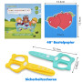 DealKits Lot de 2 ciseaux de sécurité pour enfants + 48 feuilles de papier - Kit d'activités de découpe de papier amusant - Pour