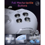 EasySMX Manette PC Sans Fil avec RGB/Hall Joystick Déclencheur, X20 Manette Switch Bluetooth Rechargeable Batterie 1000mAh, Mane