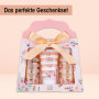 Cadeau Accentra Set de douche pour femmes HONEY JASMINE dans une belle boîte - Set de soins 3 pièces gel douche, lotion et bain 