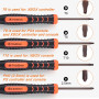 JOREST Kit Demontage PS4 PS3 PS5 Xbox one/360, 11pcs Kit Nettoyage, Outil Reparation pour Manette et Console, avec Tournevis Tor