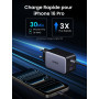 UGREEN Nexode X 100W USB C Chargeur Rapide 3 Ports GaNInfinity Prise USB C Compatible avec MacBook Air Pro M4 M3 M2 M1 iPad iPho