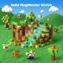 GobiDex Construction Magnetique Enfant 100 Pièces, Aventure du Bûcheron, Cubes Magnétiques, Cadeau pour Garçon et Fille, Jeu pou