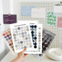 ONEBO 72 Feuilles Autocollants colorés,Autocollants à Pois colorés étoiles en Forme de,Pour la décoration d'agendas,d'enveloppes