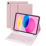 LAMA Étui avec Clavier pour iPad A16 11e génération 2025, iPad 10e génération 2022, étui de Protection Fin, étui avec Clavier Bl