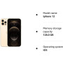 Apple iPhone 12 Pro, 128GB, Or - (Reconditionné)