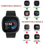 4 Packs de Bracelets Compatibles avec Fitbit Versa 3/4 et Sense/Sense 2 pour Femme et Homme, Bandes de Remplacement Sportives So