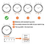 ANNEFIT Bracelets de Montre en Cuir Rétro à Dégagement Rapide, Bracelet de Remplacement 18mm 19mm 20mm 22mm