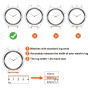 ANNEFIT Bracelets de Montre en Cuir Rétro à Dégagement Rapide, Bracelet de Remplacement 18mm 19mm 20mm 22mm