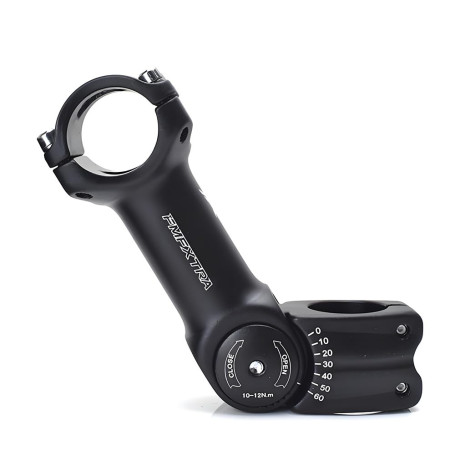 ENGWE MTB Potence réglable pour VTT 25,4 mm 31,8 mm, ± 60 degrés en Alliage d'aluminium, Potence de Guidon Courte pour VTT, vélo