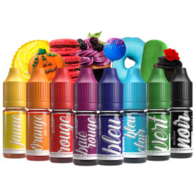 Belissia Colorant alimentaire - 8x10ml liquide & très concentré - colorant alimentaire pour la pâtisserie, la cuisine, le fondan