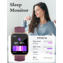 RUIMEN Montre Connectée Femme Appel Bluetooth Plusieurs Modes Sportifs Notifications Intelligentes Surveillance du Cycle Menstru