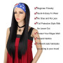 Xtrend 24 Pouces Bandeau Perruque Longue Droite Noir Aucun Lace Front Perruque Sans Colle Bandeau Perruques Aspect Naturel Perru