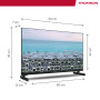 THOMSON 24 Pouces (60 cm) LED HD Easy TV - Non Smart - Hotel Mode, USB, HDMI, Triple-Tuner (Câble/Satellite/Antenne), AV in, CI+