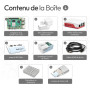 Raspberry Pi 5 4 Go Starter-Set | Carte mémoire de 64 Go | Alimentation USB-C 27 W | boîtier avec Ventilateur | 4K Câble Micro-H