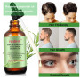 Menthe poivrée Huile essentielle de Romarin et Derma Roller 0.5mm pour la croissance des cheveux, les soins de la peau, la crois
