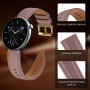 LanQii 20 mm Bracelet en Cuir pour Amazfit T-Rex 3 Pro 44mm/Active 2/Active/Bip 3/Bip 3 Pro, Doux Bracelet en Cuir de Remplaceme