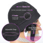 Perruque bandeau cheveux humains pour femmes, Perruque Cheveux Humains bouclée densité 150% Short Curly Headband Wig (noir)