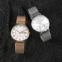 WOCCI Elite Bracelet de Montre en Metal pour Femme et Homme, Maille Tissée, Acier Inoxydable 316L, Dégagement Rapide, Fermoir Pl