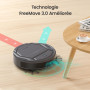 Lefant Aspirateur Robot, Mince Silencieux Connecté WiFi-Bluetooth-Alexa-App, 6 Modes de Nettoyage, Auto-Charge, 120min d'Autonom