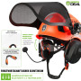 GREEN DEVIL Casque de Protection pour tronçonneuse, Casque de Protection forestière, Casque de sécurité avec Protection auditive