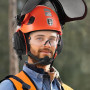 GREEN DEVIL Casque de Protection pour tronçonneuse, Casque de Protection forestière, Casque de sécurité avec Protection auditive