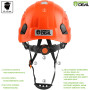 GREEN DEVIL Casque de Protection pour tronçonneuse, Casque de Protection forestière, Casque de sécurité avec Protection auditive